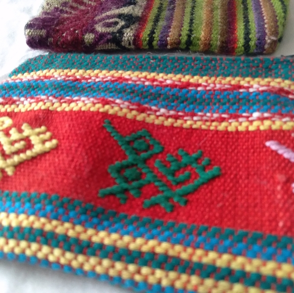 (2) Pouches - Native American Tribal Bags with Zippers - Picture 6 of 11